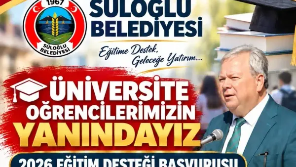 Süloğlu Belediyesi, üniversite öğrencilerine eğitim desteği sağlıyor.