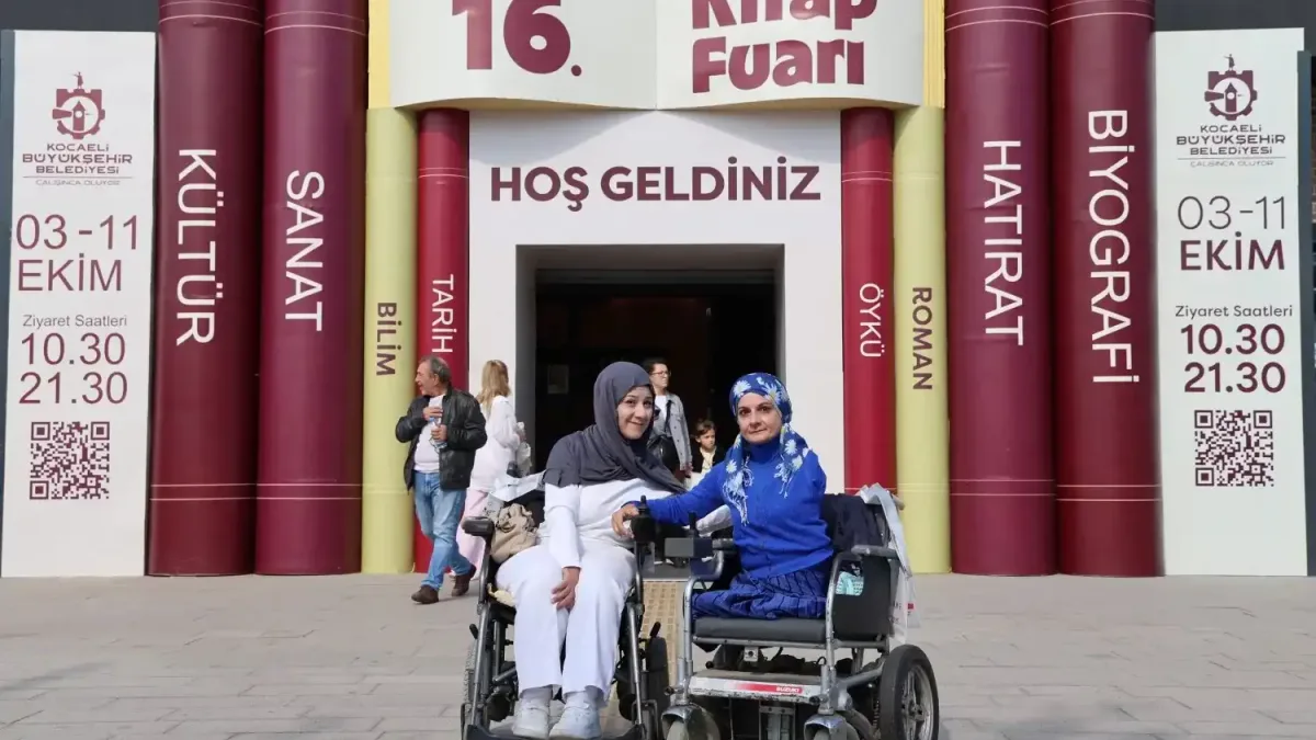 Kocaeli'de engelli bireyler için kitap fuarına erişim kolaylığı