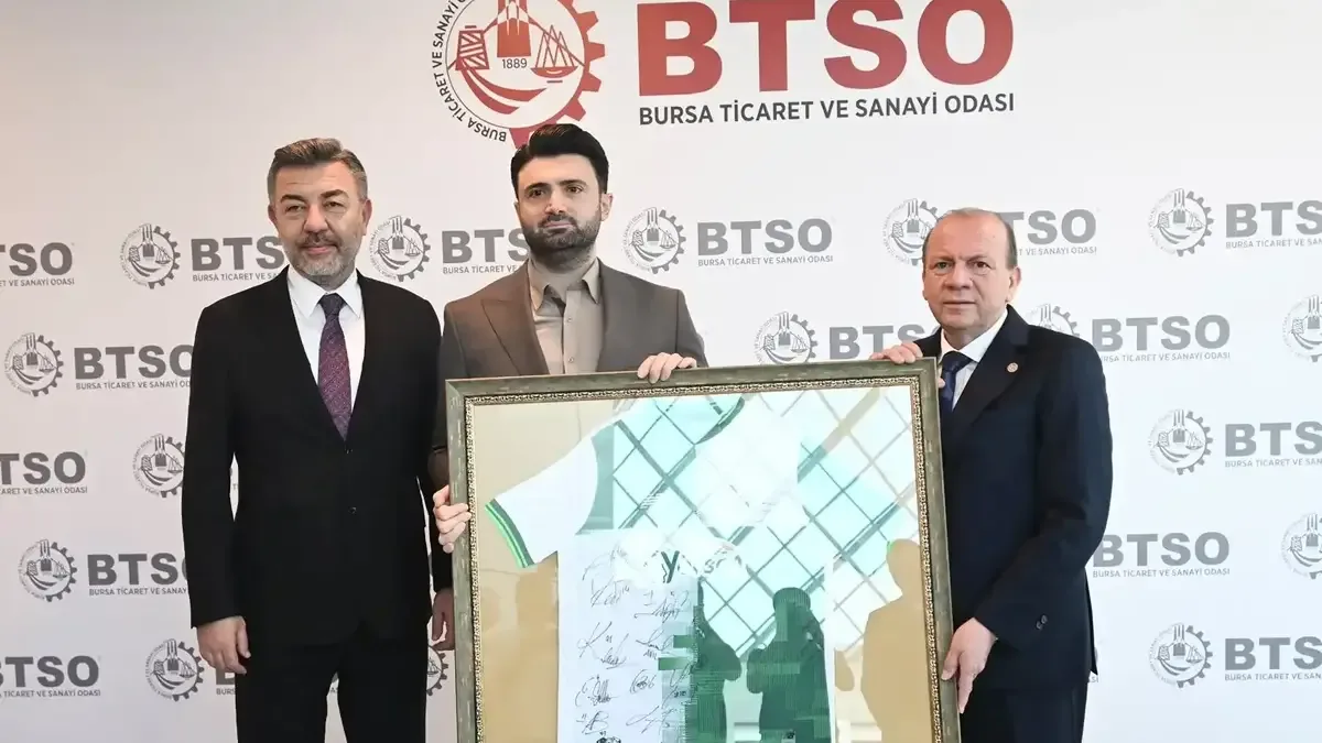 BTSO Başkanı Özer Matlı, Bursa'da önemli görüşmeler gerçekleştiriyor.