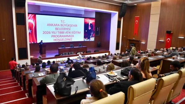 Ankara'da sağlık kuruluşlarına tıbbi atık yönetimi eğitimi verildi.