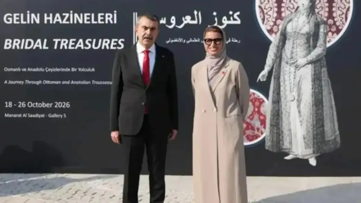 Bakan Tekin, Abu Dabi'de Gelin Hazineleri sergisinin açılışında