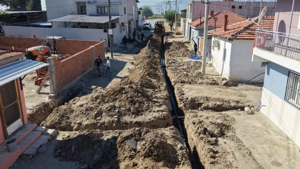 Manisa Yeşilköy'de yenilenen içme suyu altyapısı