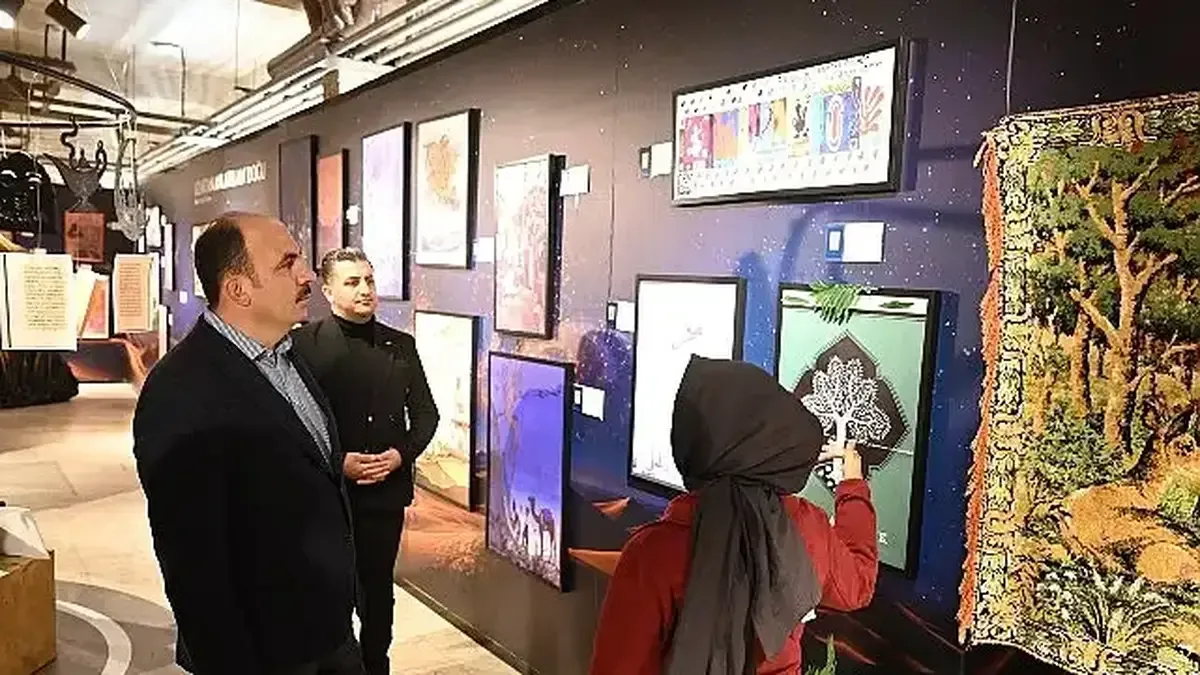 Başkan Uğur İbrahim Altay, Doğu Masalları sergisini ziyaret etti.
