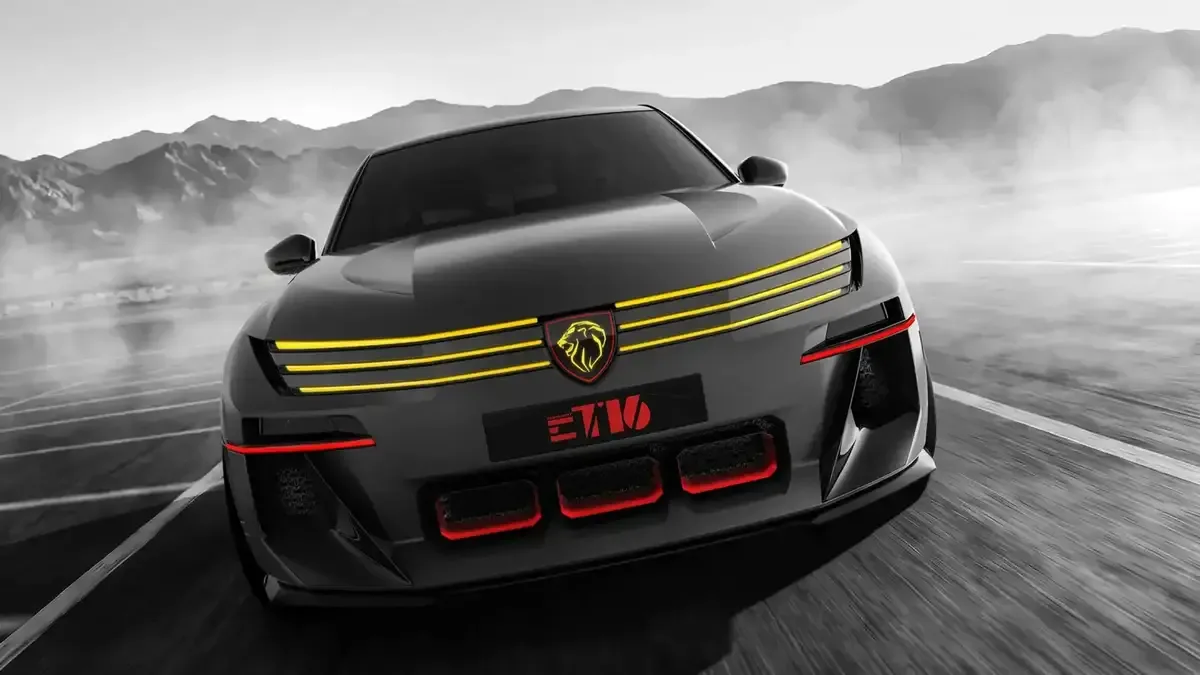 Peugeot E-T16 Concept, 2026 Paris Otomobil Fuarı'nda sergilendi.