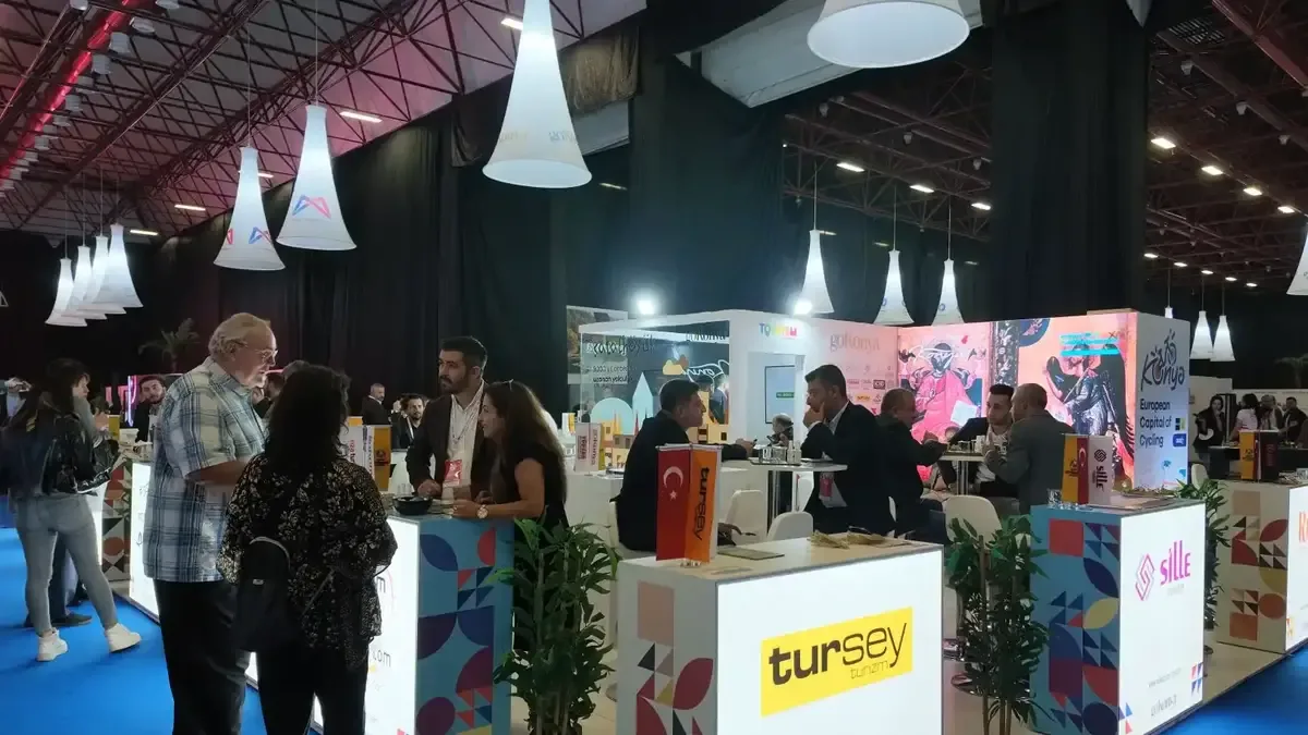 Konya Büyükşehir Belediyesi'nin Antalya Turizm Fuarı'ndaki GoKonya standı ziyaretçilerden büyük ilgi görüyor.