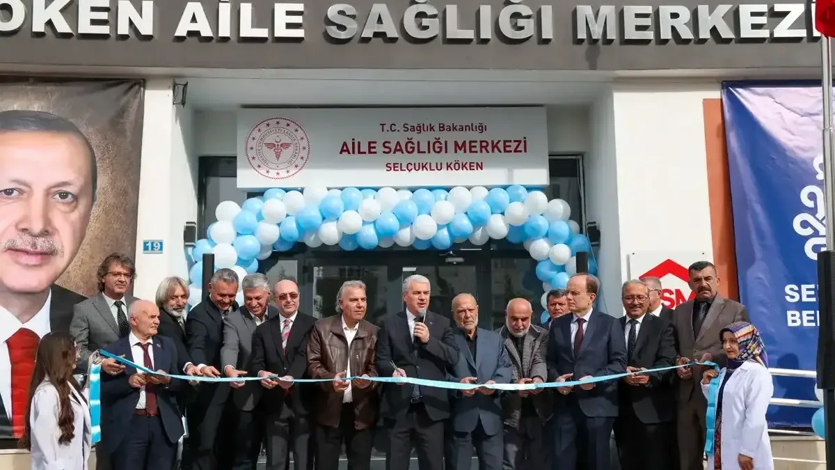 Selçuklu Köken Aile Sağlığı Merkezi düzenlenen törenle hizmete açıldı.