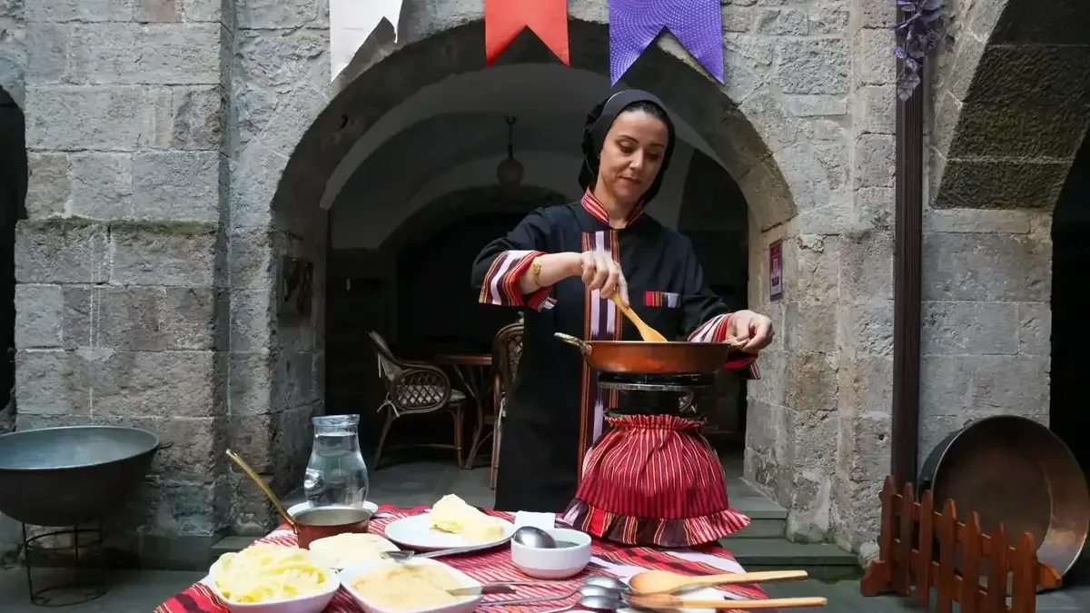 Trabzon'un geleneksel lezzetleri Gastronomi Festivali için hazırlanıyor.