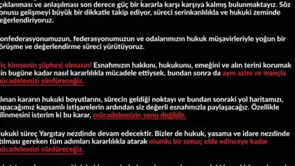 TESK Genel Başkanı Yiğiner'den MARTI TAG davası açıklaması - Detay Görsel 1