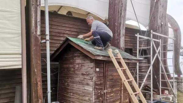 Ordu Boztepe'de gerçekleştirilen kent mobilyası bakım çalışmaları.