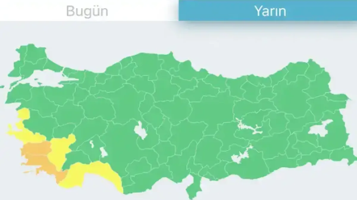 Ege ve Akdeniz bölgeleri için kuvvetli yağış uyarısı yapıldı - Detay Görsel 1