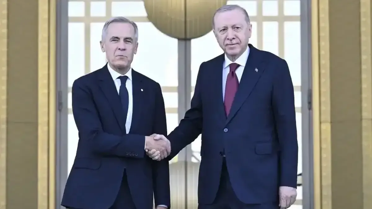 Cumhurbaşkanı Erdoğan, Kanada Başbakanı Carney'i resmi törenle karşıladı.