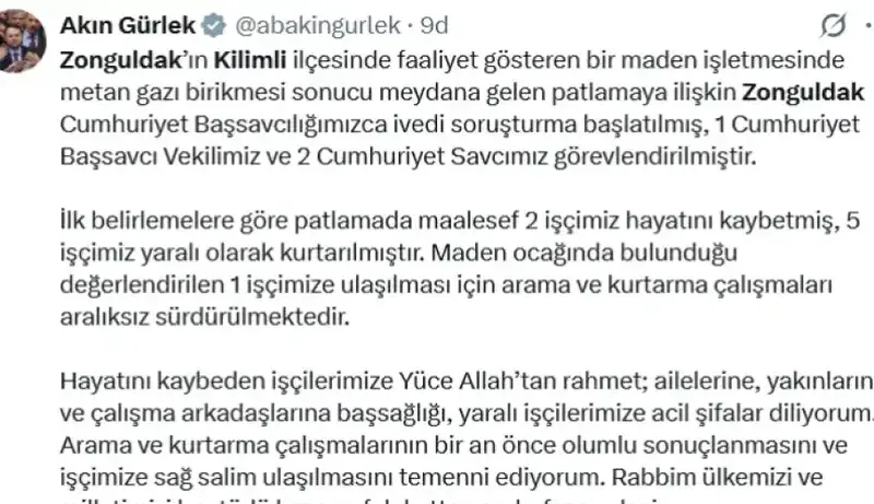Zonguldak'ta maden ocağında metan gazı patlaması: 3 ölü - Detay Görsel 1
