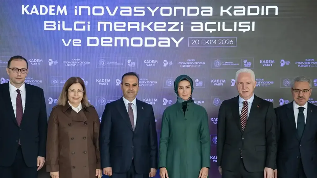 KADEM İnovasyonda Kadın Bilgi Merkezi açılış töreninden bir görüntü.