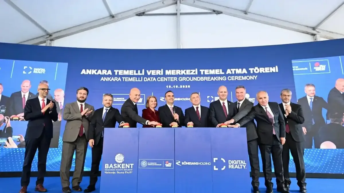 Ankara Temelli'de veri merkezi temel atma töreni