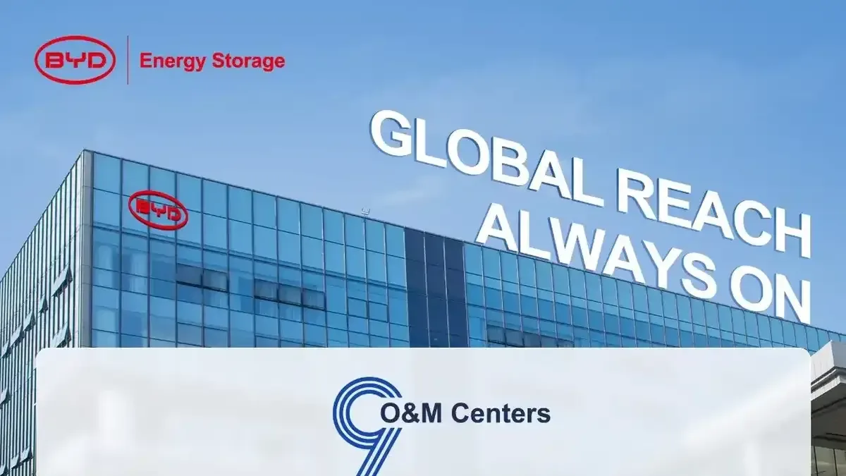 BYD Energy Storage, küresel satış sonrası servis ağını genişletiyor.