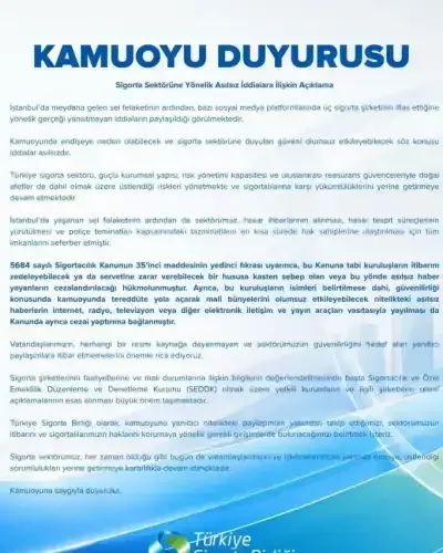 Sigorta Birliği'nden iflas iddialarına yanıt - Detay Görsel 1