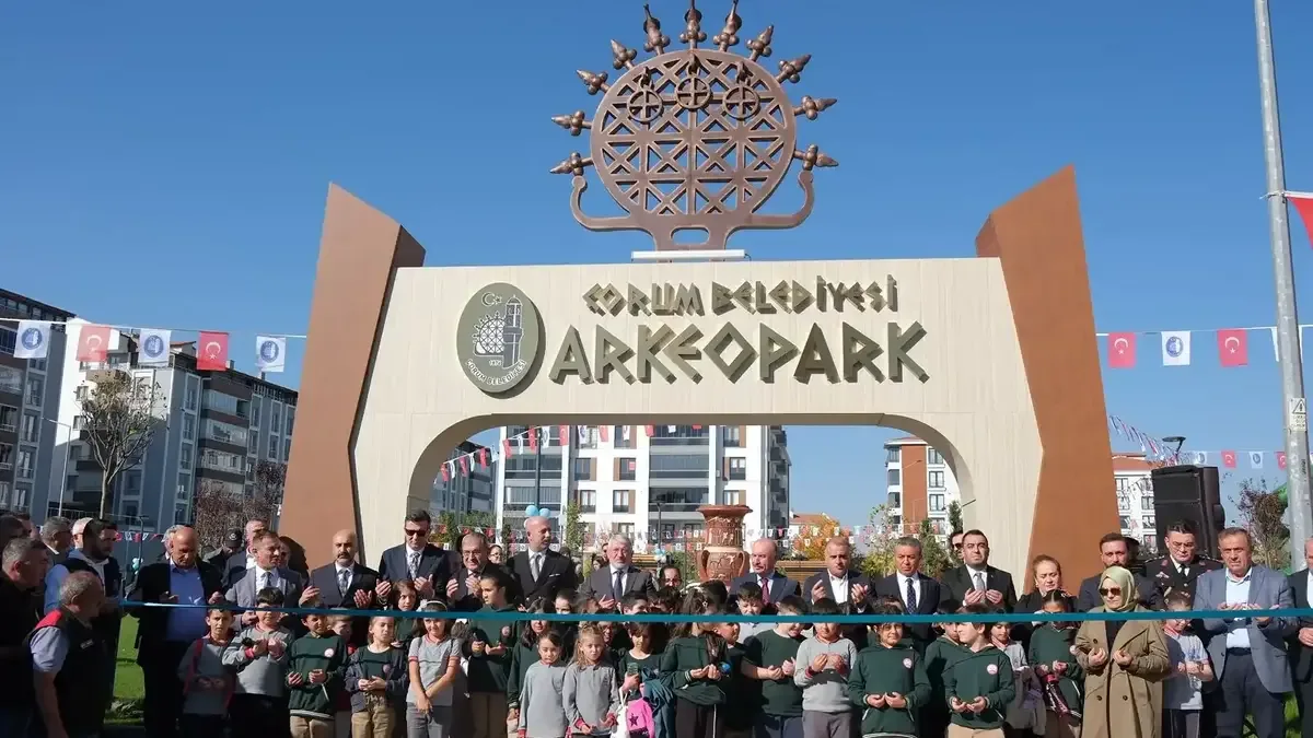 Çorum'da Arkeopark açılış töreni gerçekleştirildi.