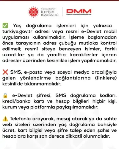 Sosyal medyada yaş doğrulama dolandırıcılığına dikkat - Detay Görsel 1