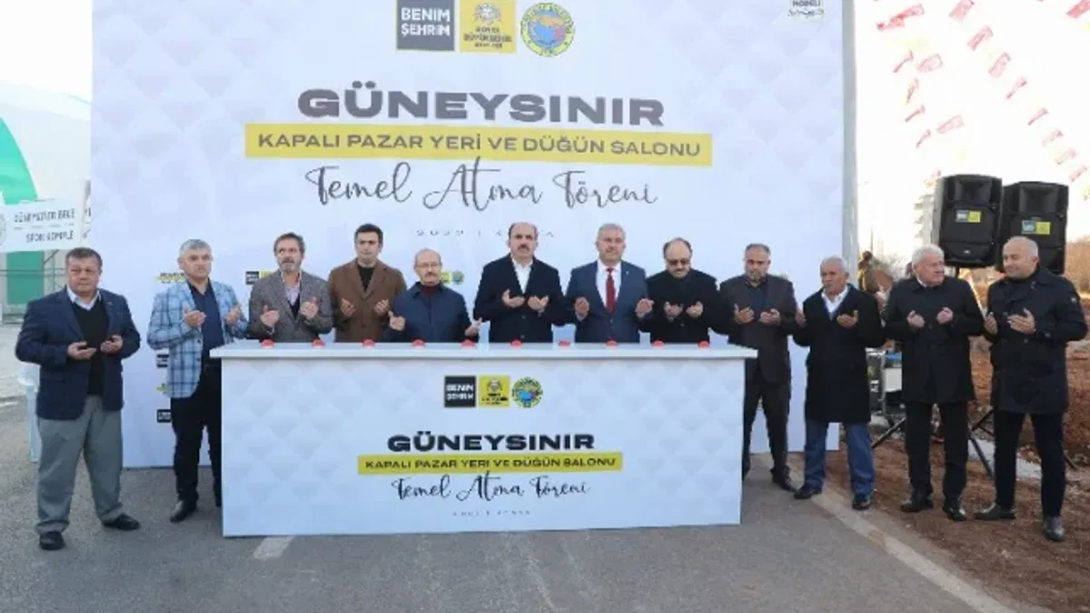 Kapalı pazar yeri temeli atıldı