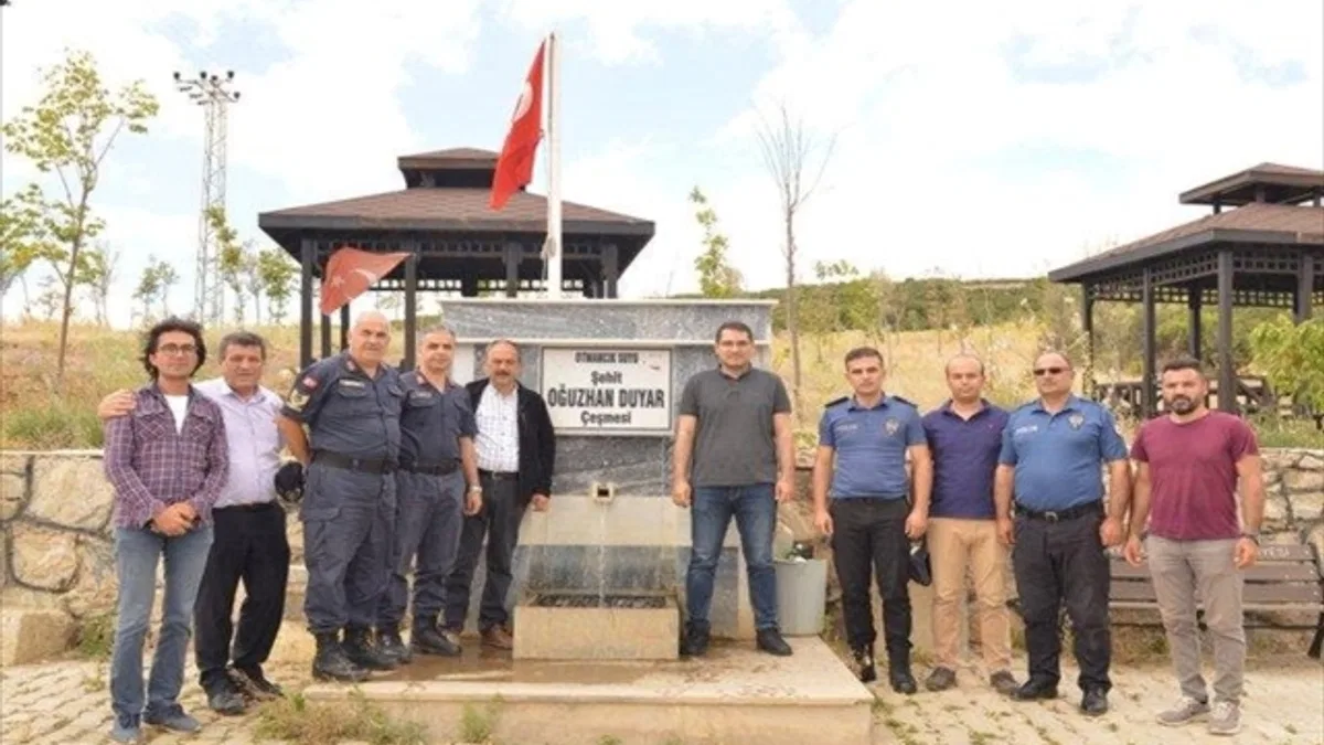 Şehit polisin ismi hayrat çeşmesinde yaşatılacak
