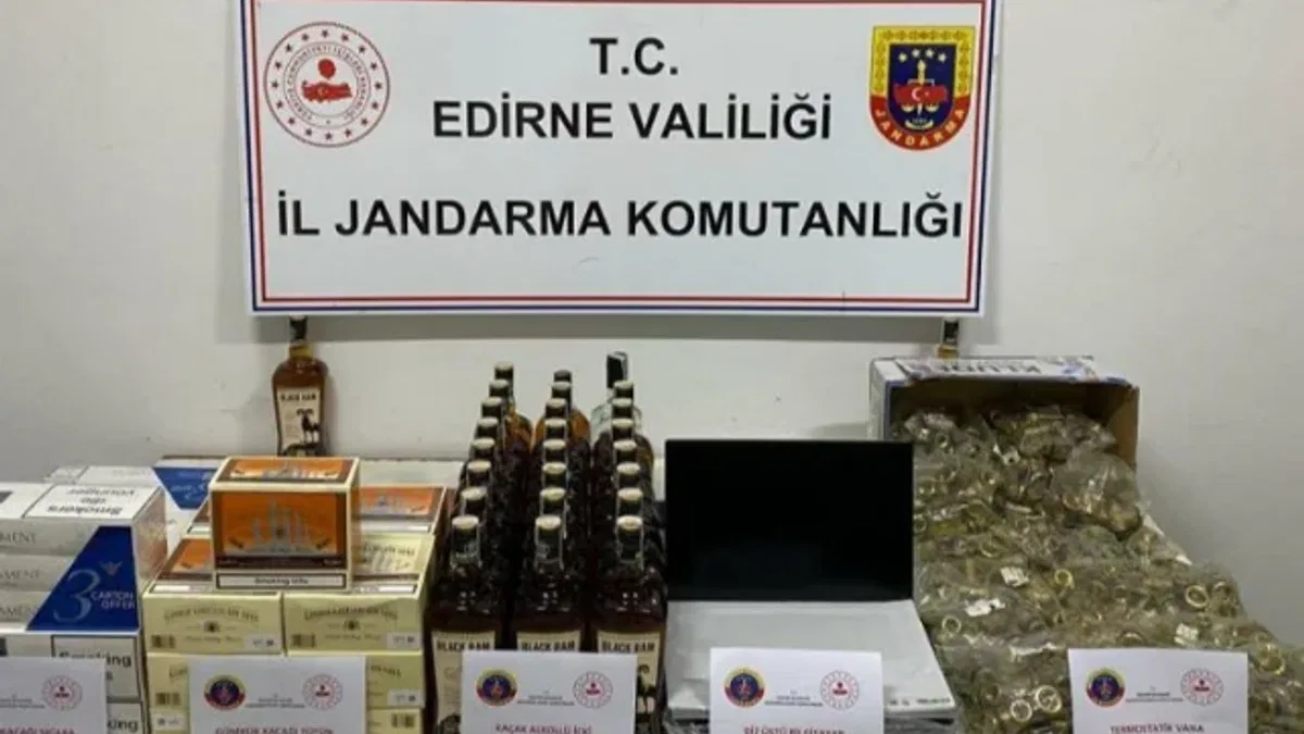 Edirne'de kaçakçılık operasyonu
