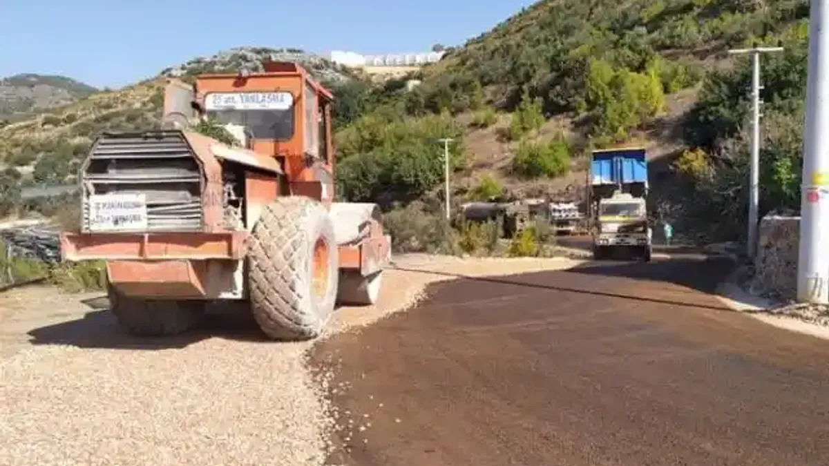 Alanya Özvadi grup yolu asfaltlandı