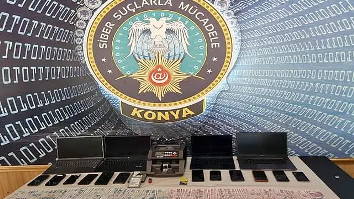 Konya'da Siber Ekiplerinden İnternet Dolandırıcılarına Operasyon