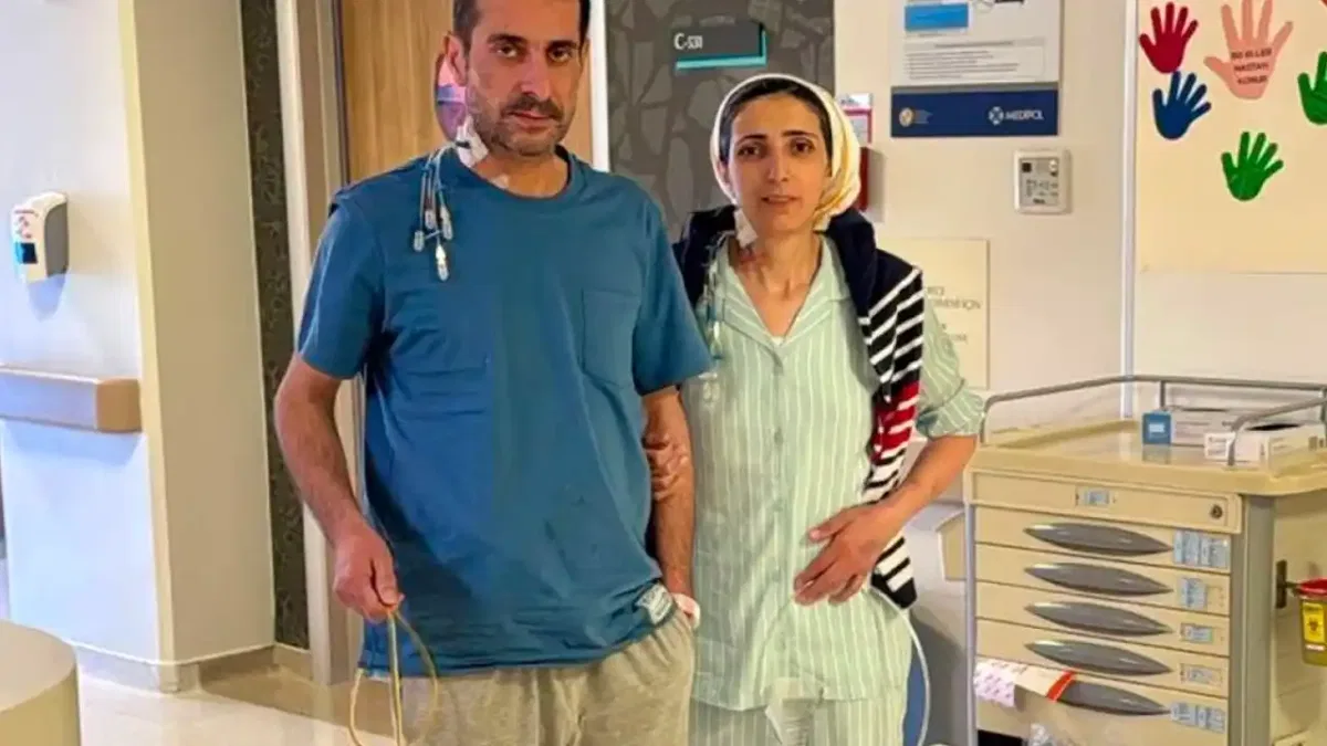 Erzurum'da 19 yıllık eşine karaciğerini verdi