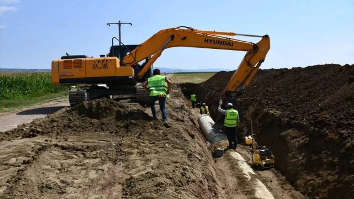 Eskişehir Gündüzler Barajı sulamasında çalışmalar aralıksız devam ediyor