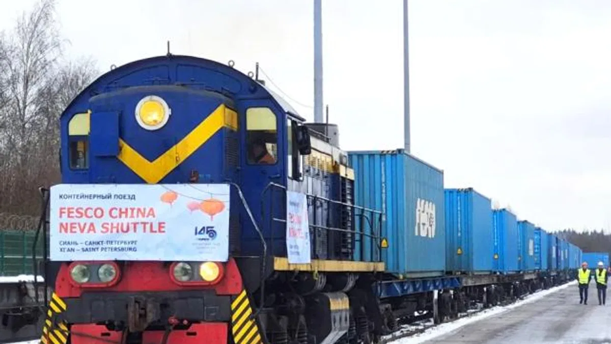 FESCO Çin'den St. Petersburg'a İlk Doğrudan Tren Seferini Başlattı