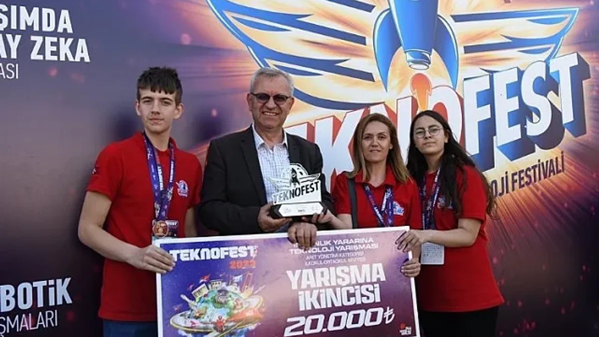 Keşanlı öğrenciler Teknofest'te Türkiye 2.'si oldu