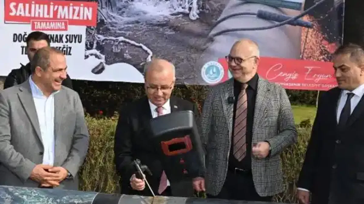 Salihli’ye Bozdağların zirvesinden doğal kaynak suyu