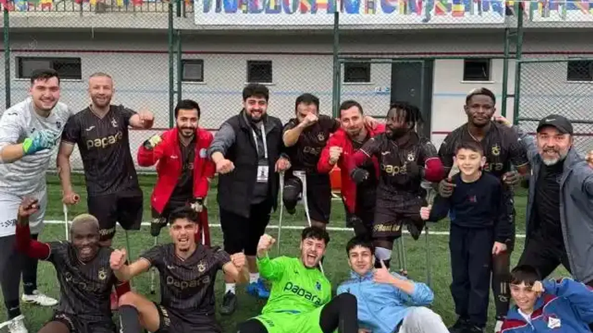 Trabzon Ampute Futbol Takımı 3. sıraya yükseldi