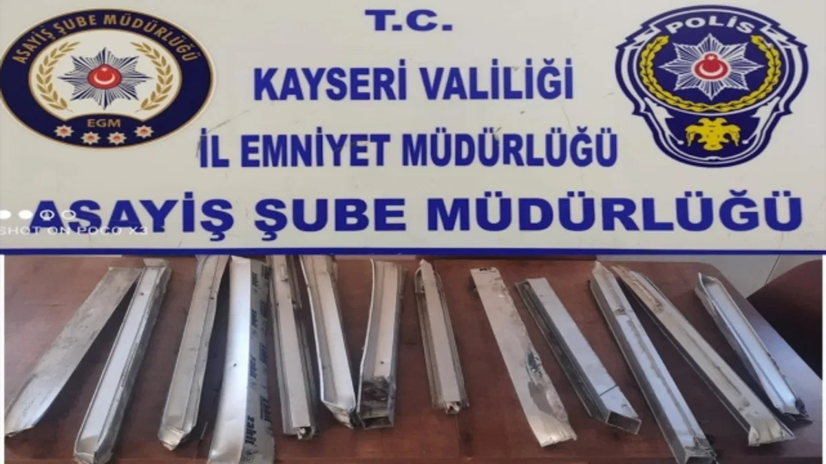 Kayseri'de iş yerinden hırsızlık yapan 2 şüpheli yakalandı