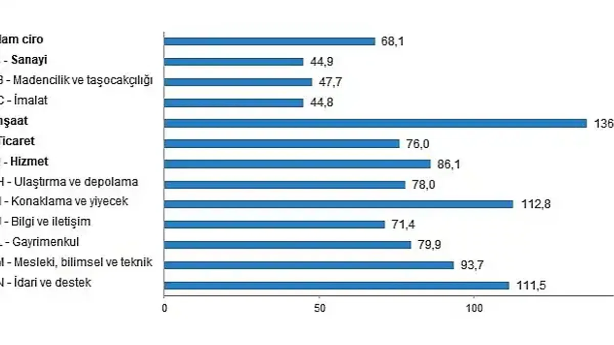 TÜİK: Ciro Endeksleri, Şubat 2023