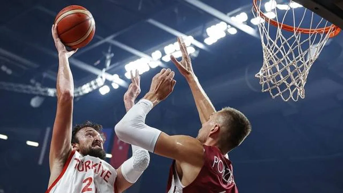 FIBA 2023 Dünya Kupası Avrupa Elemeleri'nde Türkiye, Letonya'ya yenildi