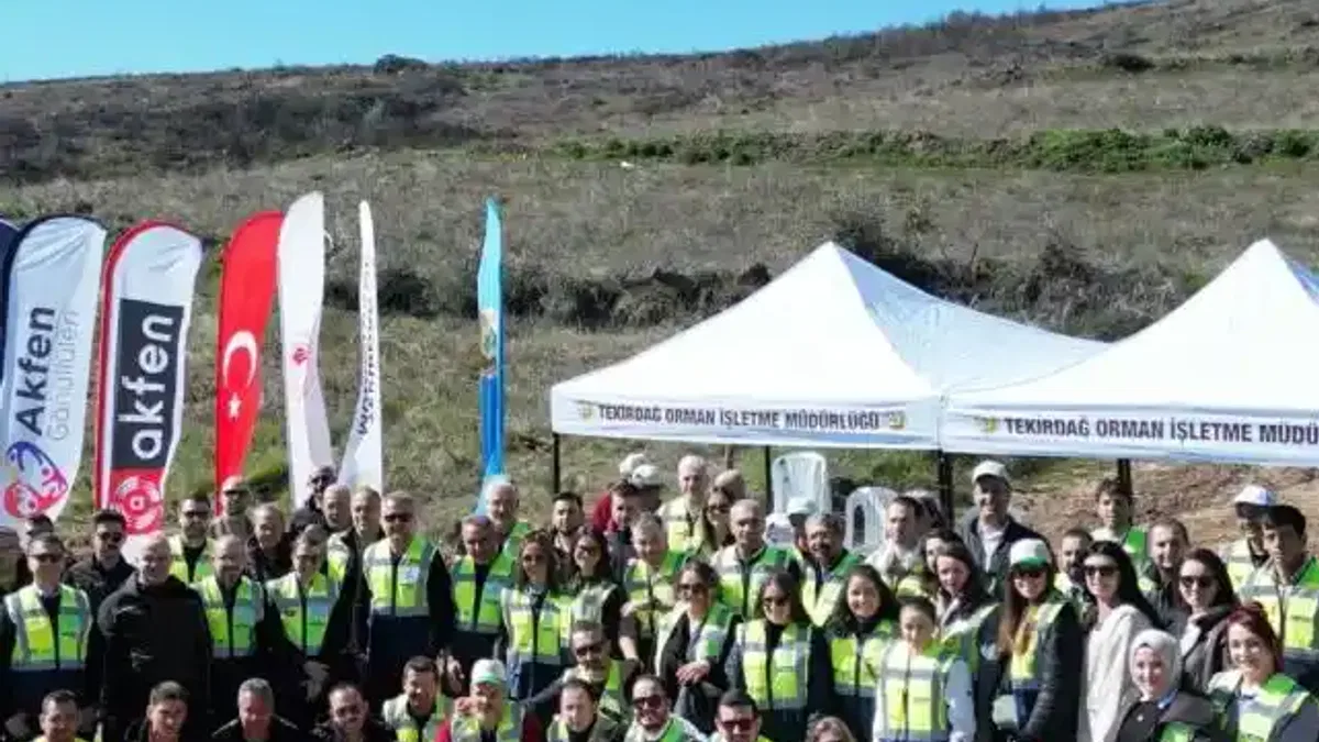 Tekirdağ Şarköy’ün Yanan Ormanları Akfen ile Yeniden Yeşerecek