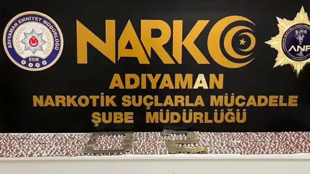 Adıyaman’da 3.332 sentetik hapla yakalanan şahıs tutuklandı