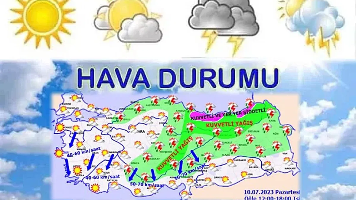 Meteoroloji'den 3 bölgeye turuncu uyarı