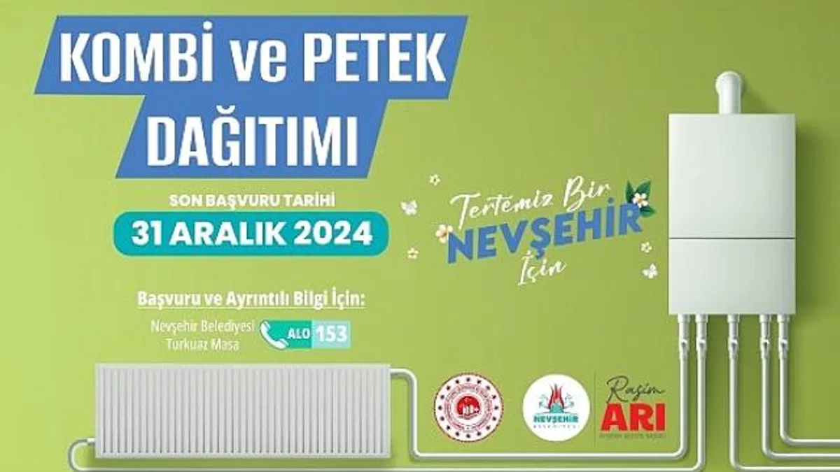 Nevşehir Belediyesi'nin Kombi ve Petek Desteği Sürüyor