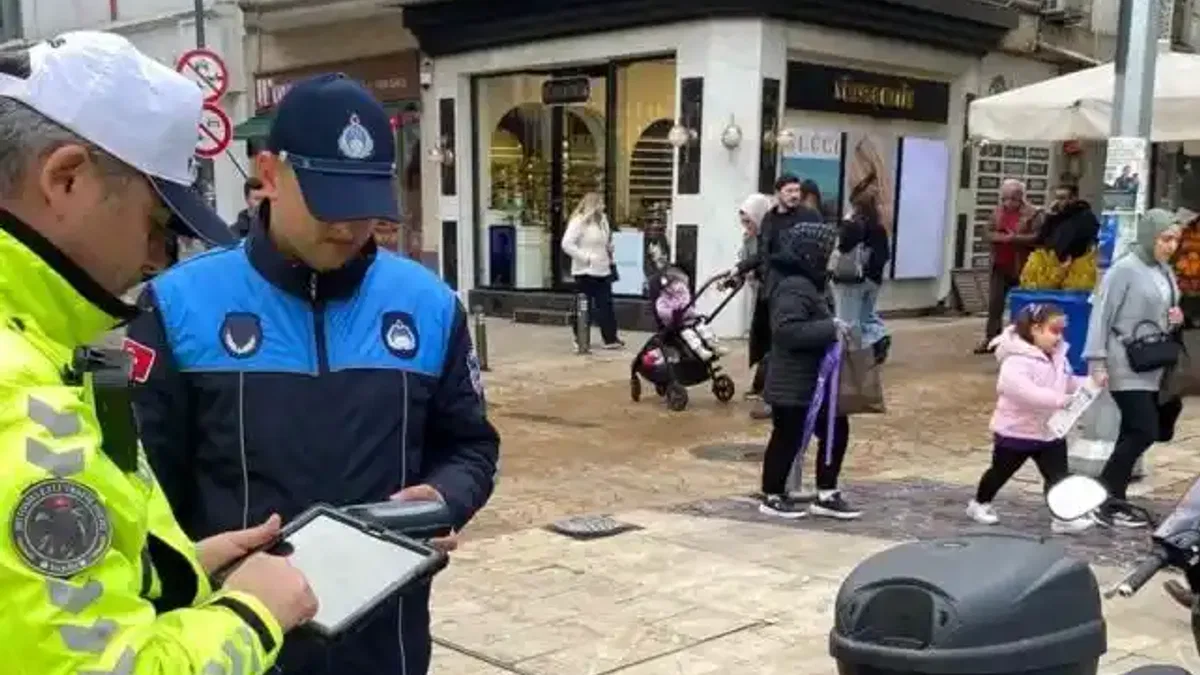 Ordu’da trafiğe kapalı caddelerde motosiklet denetimi