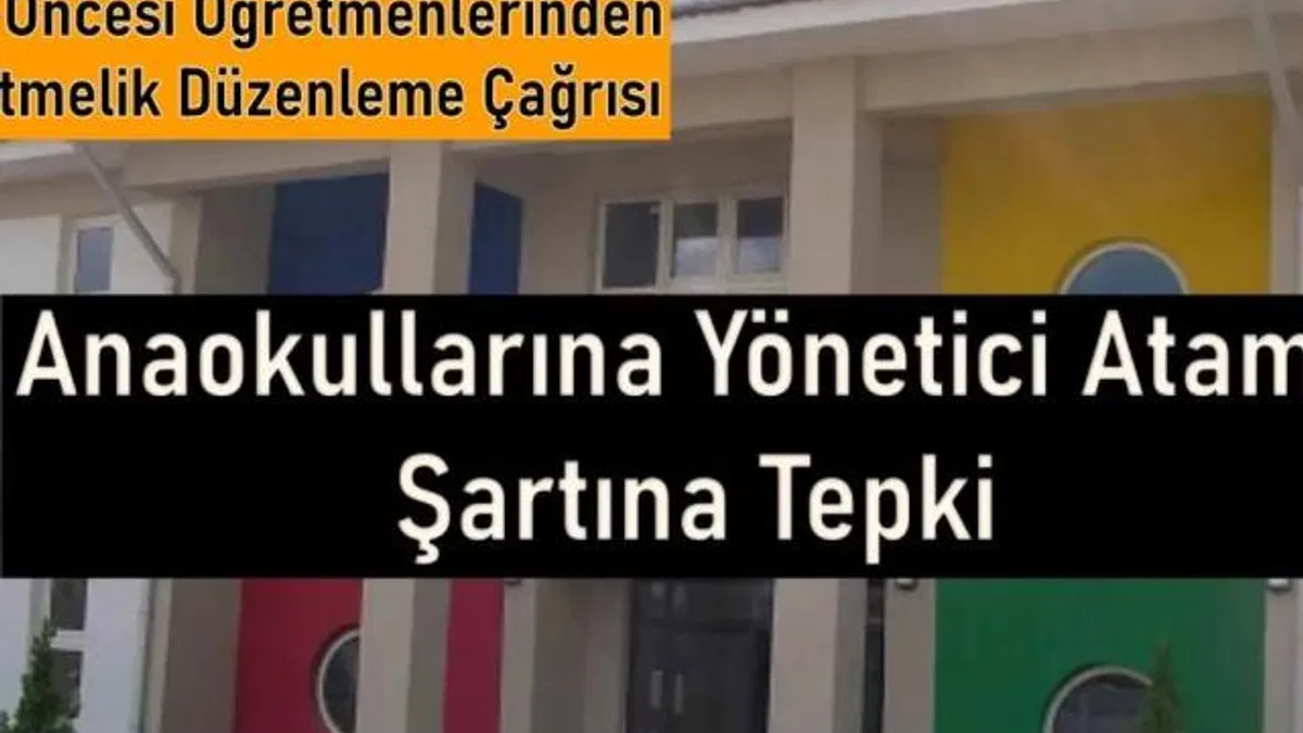 Okul öncesi öğretmenlerinden yönetmeliğe tepki