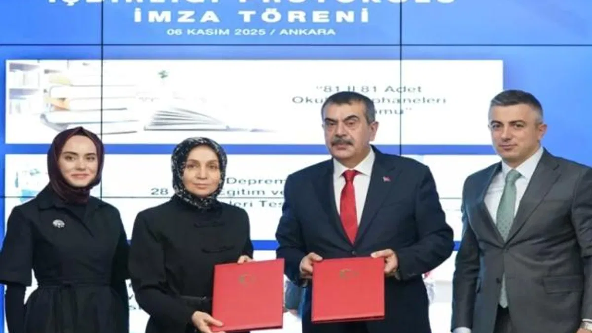 MEB'den okullarda kütüphane kurulumuna ilişkin vakıf iş birliği