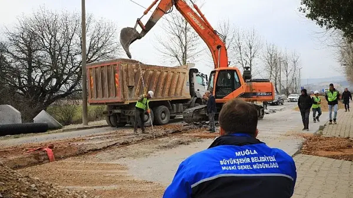 Muğla Düğerek'te altyapıda 5 bin metresi tamamlandı