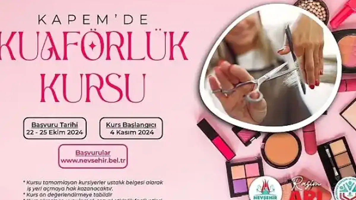 KAPEM'de Kuaförlük Kursu Açılacak