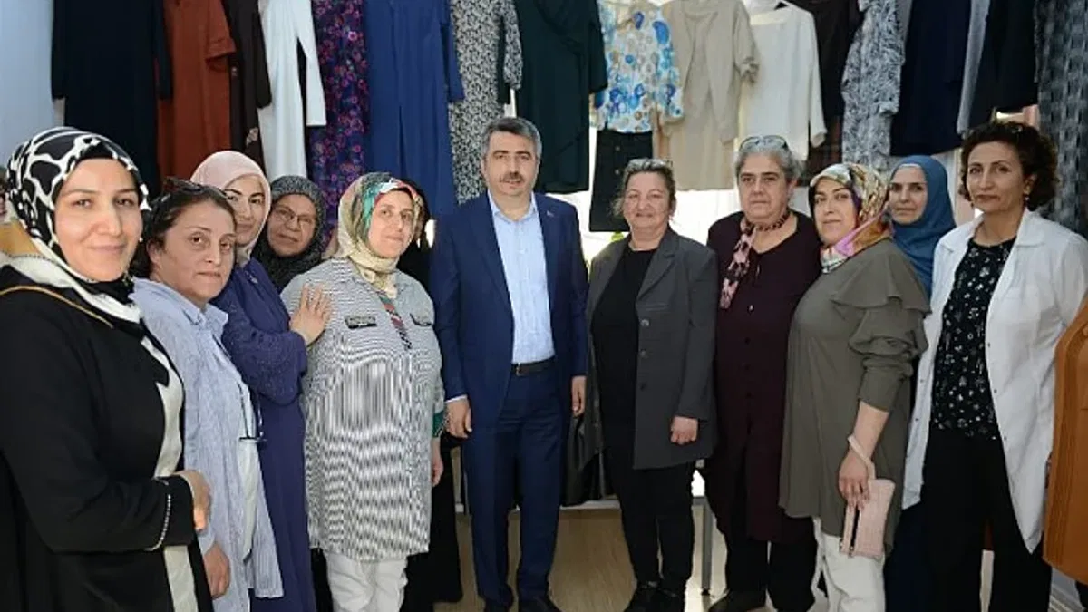 Bursa Yıldırım'da üreten kadınlarla buluşuldu
