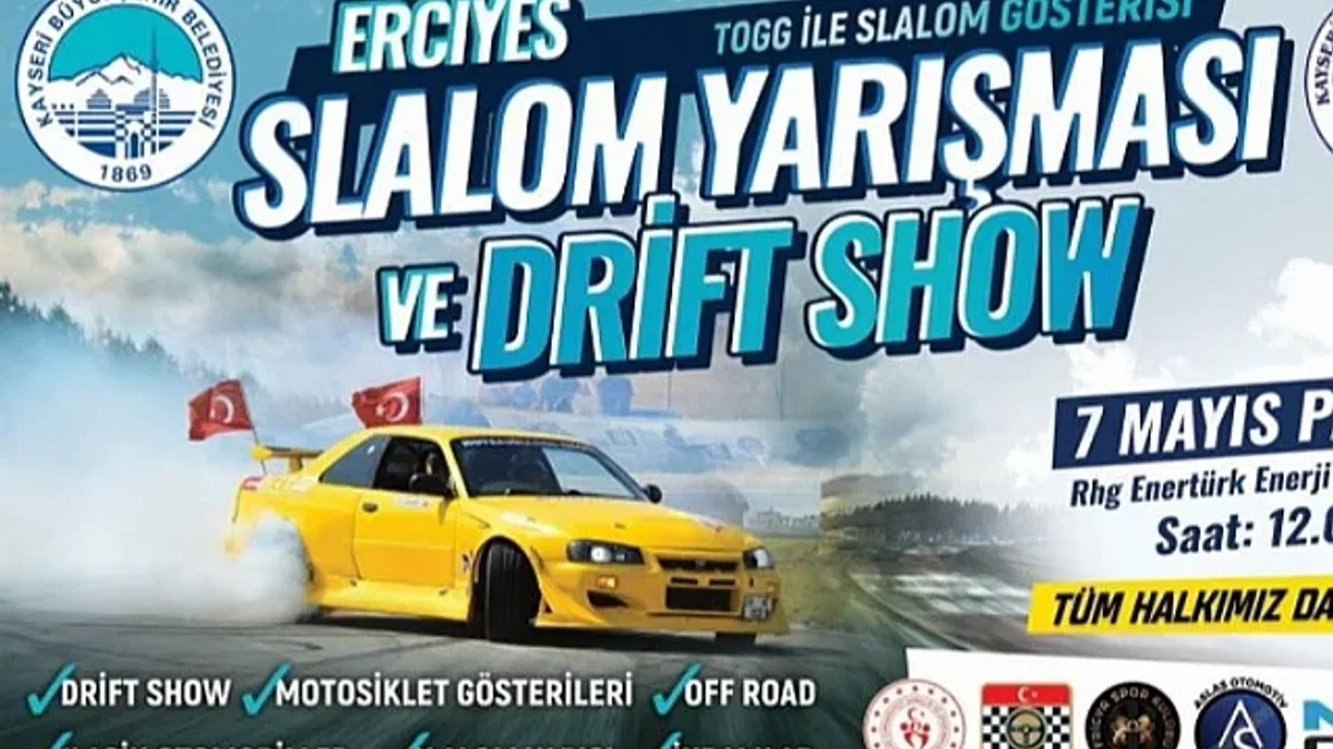 Kayseri Büyükşehir ve Melikgazi'den slalom yarışması