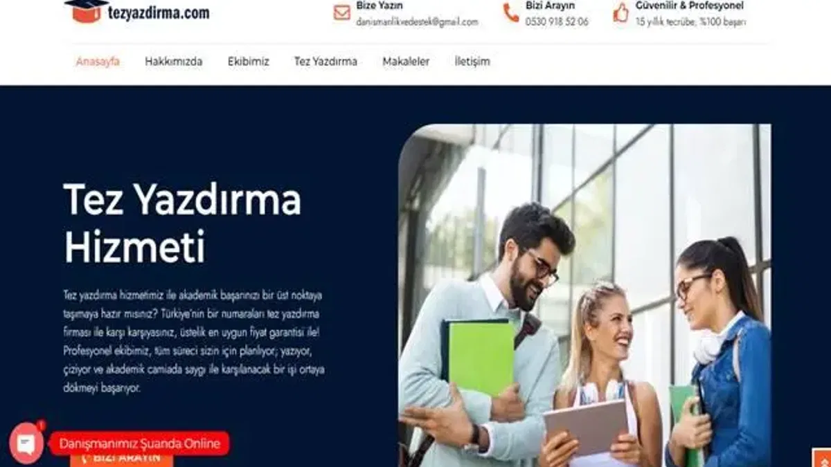Tez yazdırmanın güvencesi