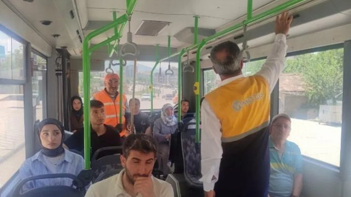 Malatya Büyükşehir'den otobüslerin klimalarına yazlık bakım