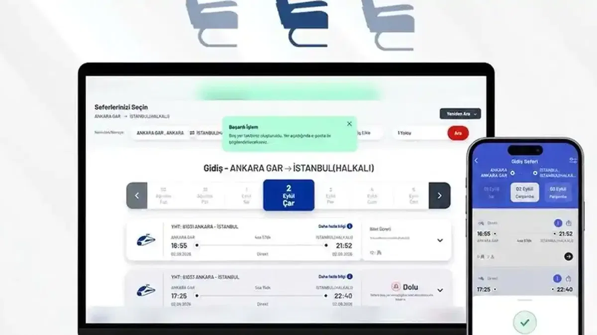 Tren biletlerinde yeni dönem... Boş yer açıldığında yolcuya bildirim gidecek